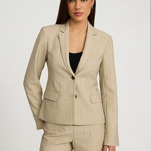 SOLD Express Tan Pinstripe Blazer